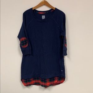 4/$19🔥 Navy/ red plaid shirt dress